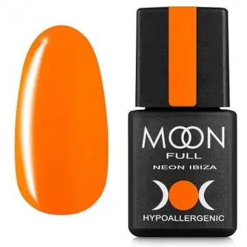 MOON FULL / Гель-лак Ibiza color №718 / помаранчевий / 8 мл (Розпродаж. Термін 05.25)