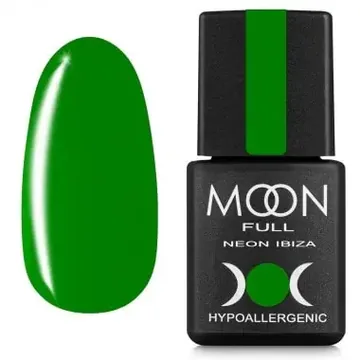 MOON FULL / Гель-лак Ibiza color №721 / насичений зелений / 8 мл (Розпродаж. Термін 05.25)