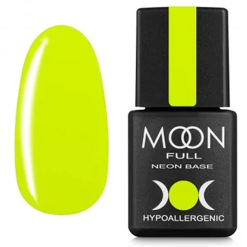MOON FULL / Rubber Base NEON №01 / світло-салатова / 8 мл (Розпродаж. Термін 05.25)