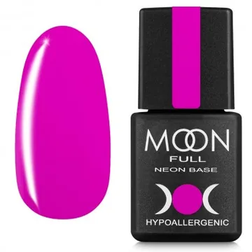 MOON FULL / Rubber Base NEON №05 / рожево-бузковий / 8 мл (Розпродаж. Термін 05.25)