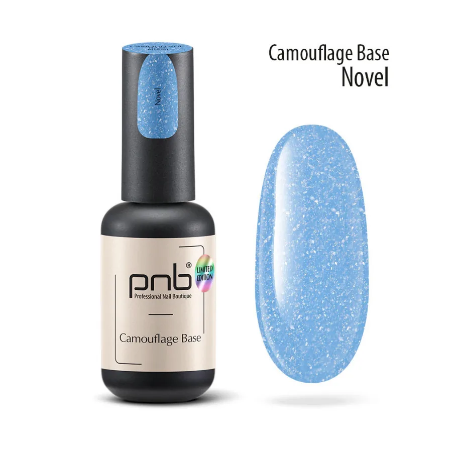 PNB / Camouflage Base / Камуфлююча база / Novel / блакитний / 8 мл