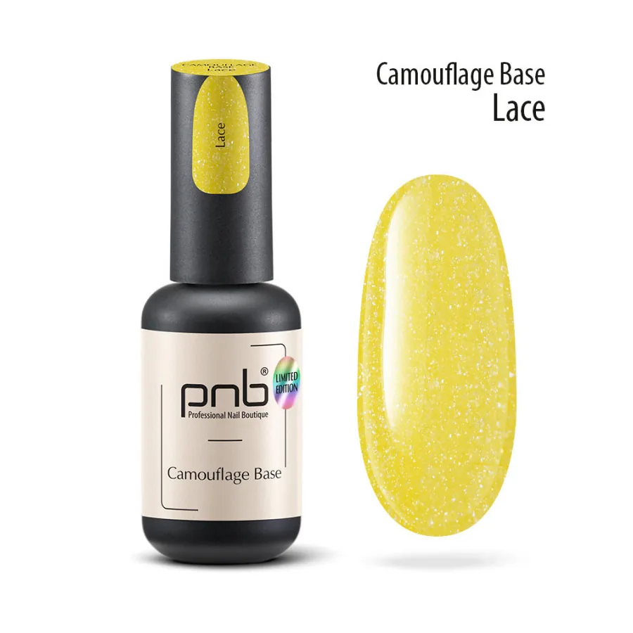 PNB / Camouflage Base / Камуфлююча база / Lace / жовтий / 8 мл