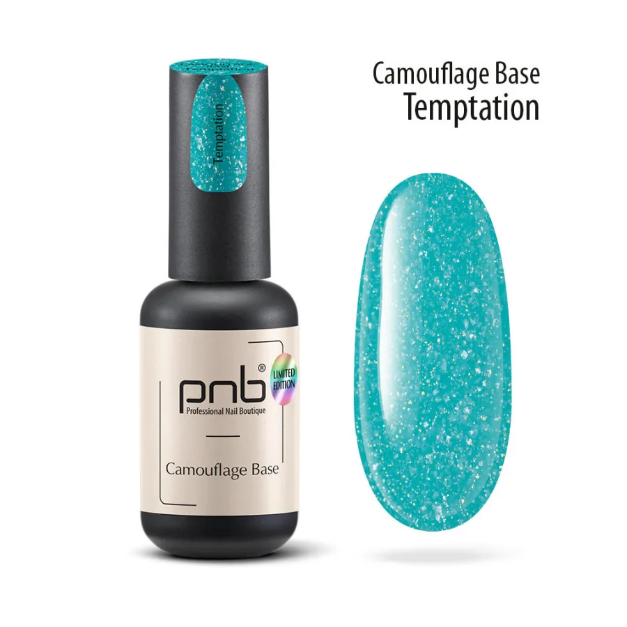 PNB / Camouflage Base / Камуфлююча база / Temptation / бірюзовий / 8 мл