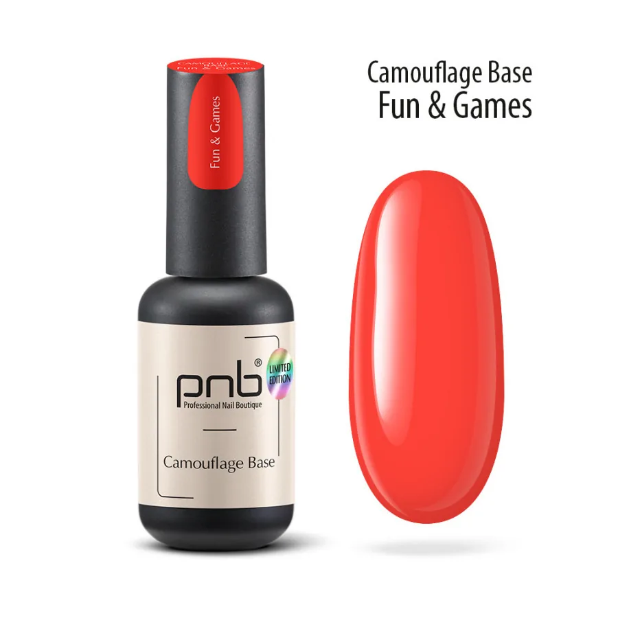 PNB / Camouflage Base / Камуфлююча база / Fun&Games / червоний / 8 мл