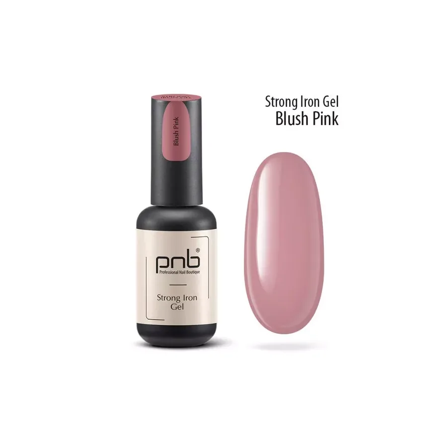 PNB / Конструюючий гель / Strong iron gel / Blush Pink / пильно-рожевий / 8 мл
