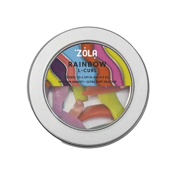 Zola / Валики для ламінування / Rainbow L-Curl / (2s, 2.5 M, 3L, 4XL, 4.5 XLL)