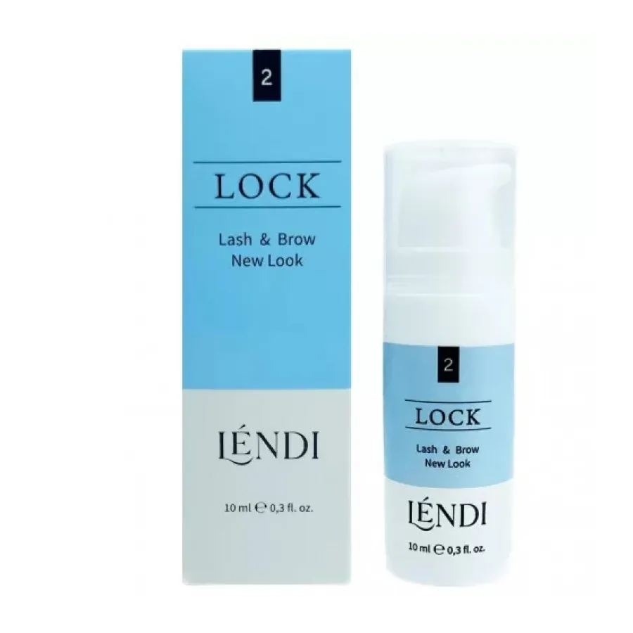 Lendi / Складник для ламінування вій та брів LOCK №2 / New Look у флаконі / 10 мл