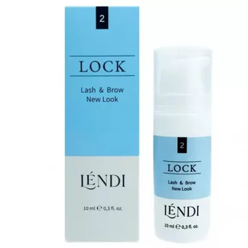 Lendi / Складник для ламінування вій та брів LOCK №2 / New Look у флаконі / 10 мл