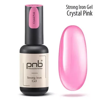 PNB / Конструюючий гель / Strong iron gel / Crystal Pink / 8 мл