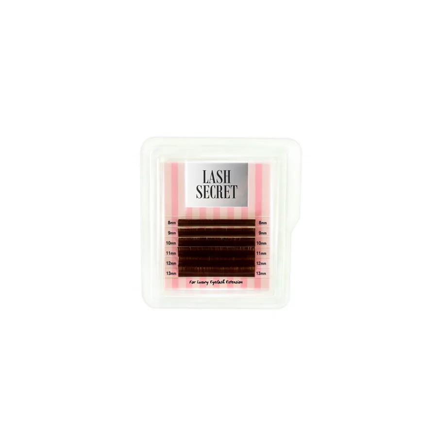 Вії Lash Secret / Микс mini / Темно-коричневі