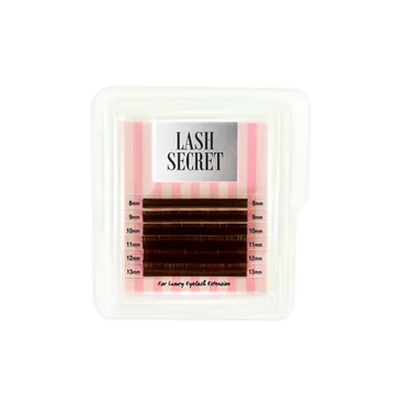 Вії Lash Secret / Микс mini / Темно-коричневі