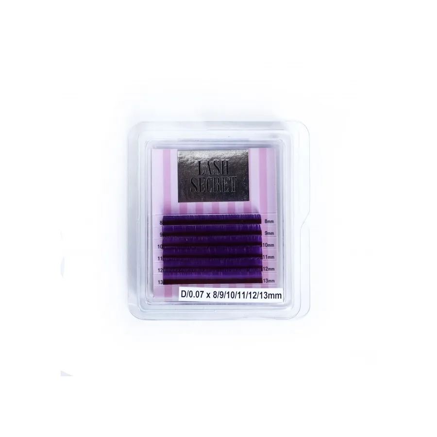 Вії Lash Secret / Мікс mini / Фіолетові