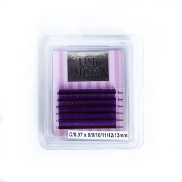 Вії Lash Secret / Мікс mini / Фіолетові