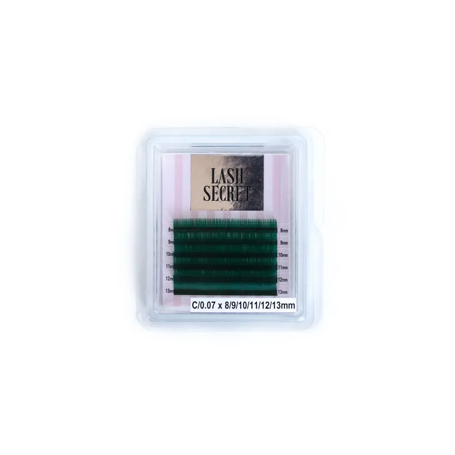 Вії Lash Secret / Мікс mini / Смарагдові