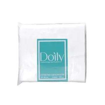 Doily / Серветки зі спанлейсу в пачці, гладкі  / 40 г/м2