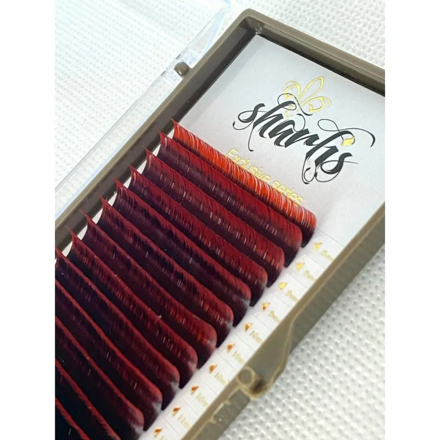 Вії Sharlis Silver / Мікс / Двотонові black-red