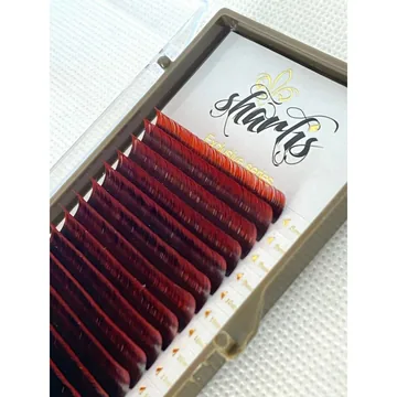Вії Sharlis Silver / Мікс / Двотонові  black-red