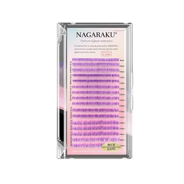 Вії Nagaraku / Омбре Neon / рожево-фіолетовий