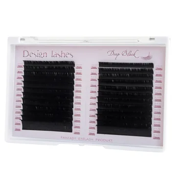 Вії Design Lashes / Deep Black / Мікс / 24 лінії