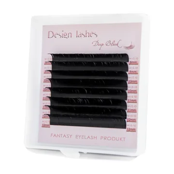 Вії Design Lashes / Deep Black / Мікс / mini / 8 ліній