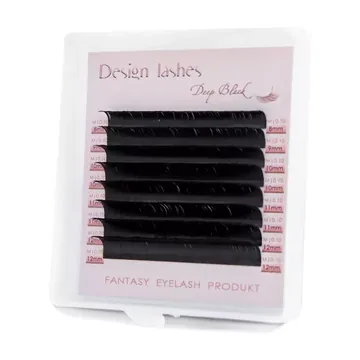 Вії Design Lashes / Deep Black / mini / 8 ліній