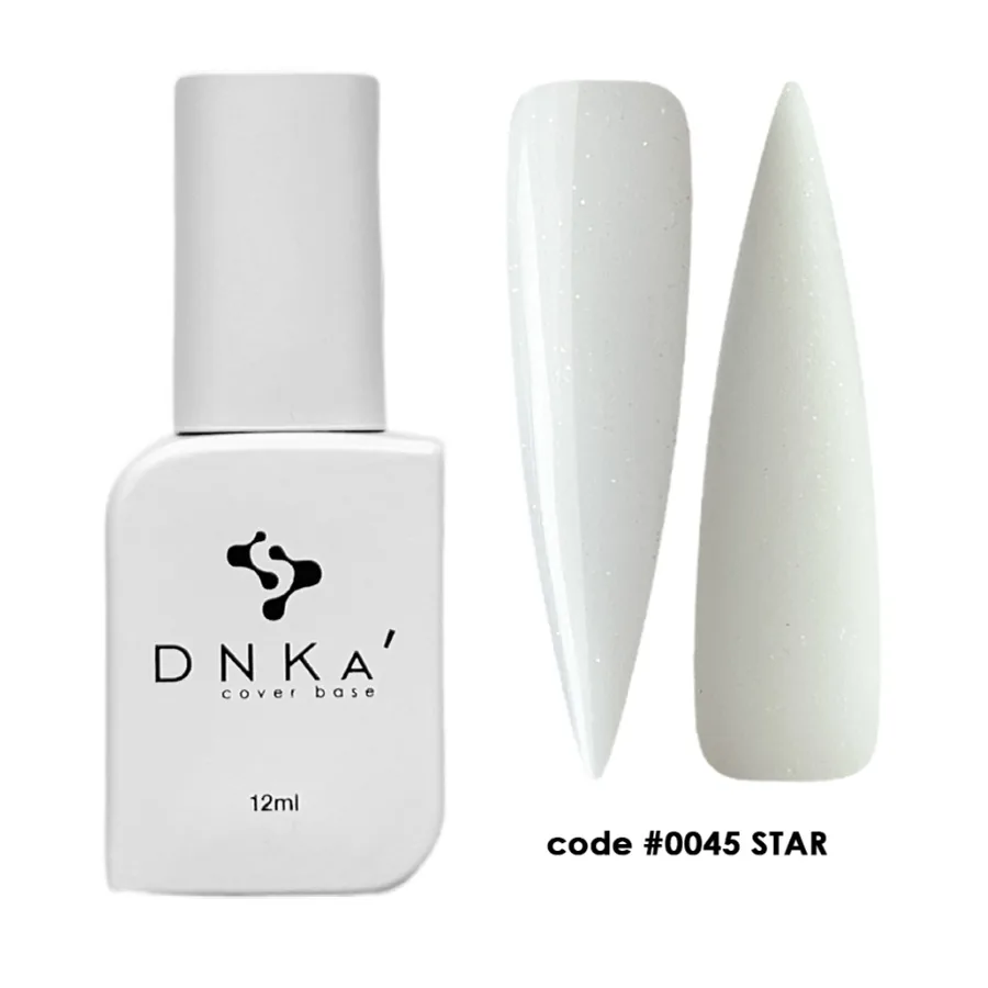 DNKa’ / Cover Base #0045 / Star / білий з сріблястим шимером