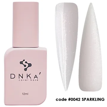 DNKa’ / Cover Base #0042 / Sparkling / молочно-рожевий з блискітками