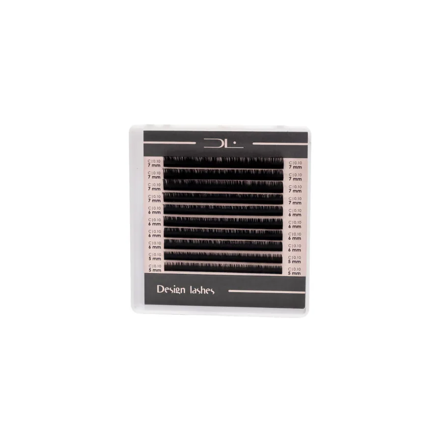Вії Design Lashes / Deep Black / Мікс / mini / 10 ліній
