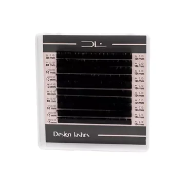 Вії Design Lashes / Deep Black / mini / 10 ліній