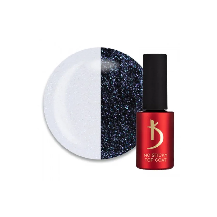 Kodi / Верхнє покриття для гель-лаку без липкого шару / No Sticky Top coat Sparkle / 7мл (Розпродаж. Термін 26.08.25)