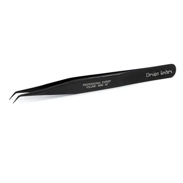 Design Lashes / Пінцет міні L 6mm 45° / Чорний