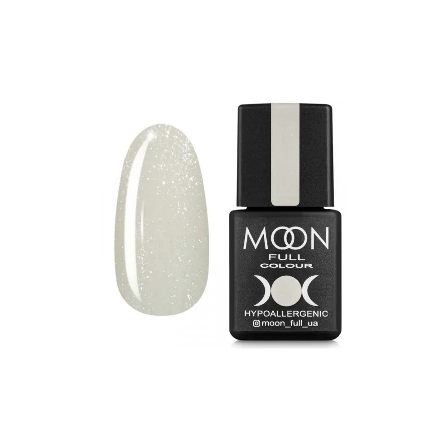 MOON FULL / Barbie color Rubber base №01 / Ванільний з дрібним шимером / 8 мл
