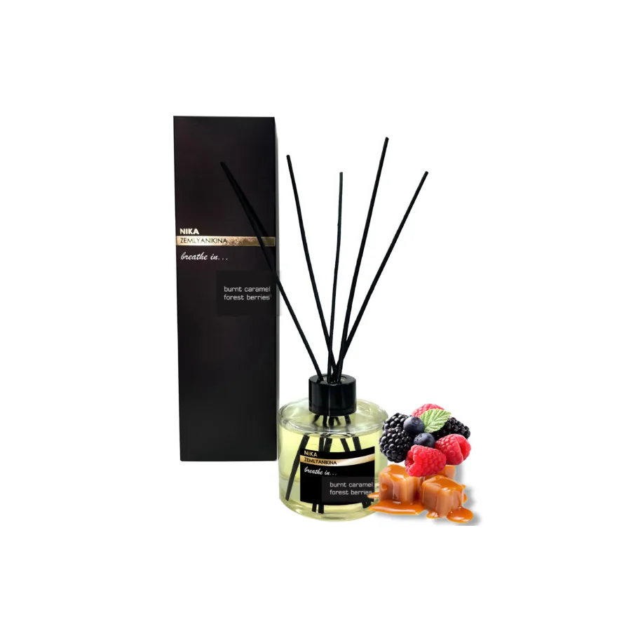 Nika Zemlyanikina / Аромадифузор / BURNT CARAMEL / FOREST BERRIES/ ORANGE BLOSSOM / 130мл