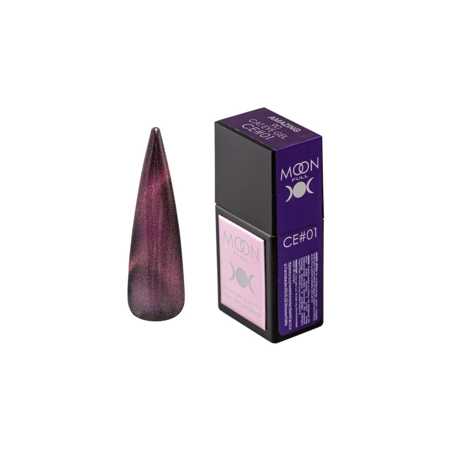 MOON FULL / Amazing гель-лак 9D Cat Eye gel CE01 / 12 мл