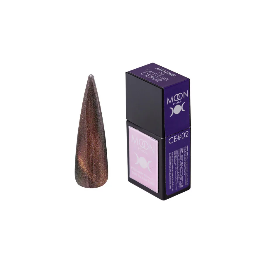 MOON FULL / Amazing гель-лак 9D Cat Eye gel CE02 / 12 мл