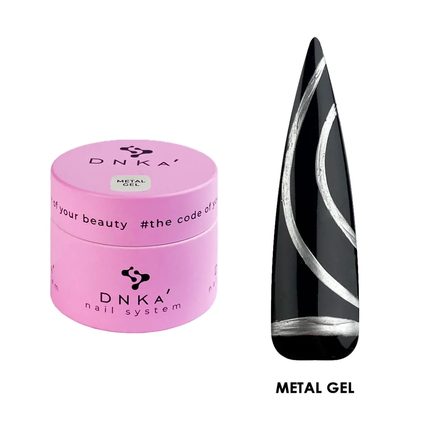 DNKa’ / Metal Gel / Гель-фарба / Срібний метал / 5 мл