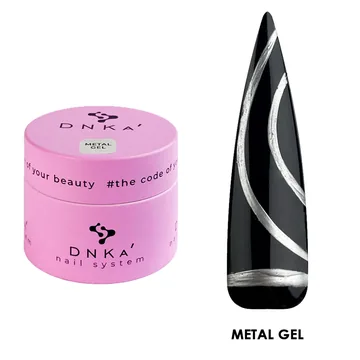 DNKa’ / Metal Gel / Гель-фарба / Срібний метал / 5 мл