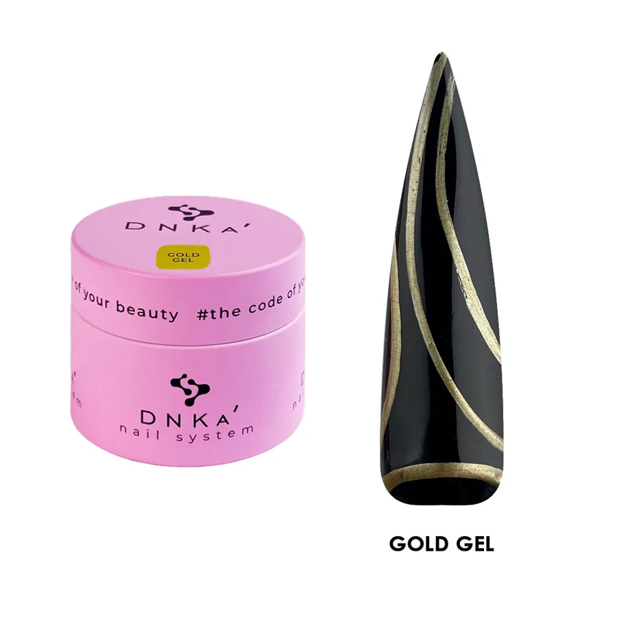 DNKa’ / Gold Gel / Гель-фарба / Золотий метал / 5 мл