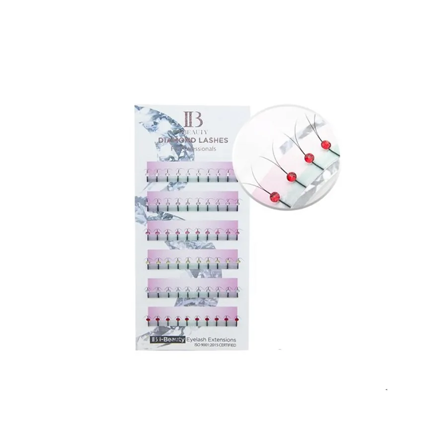 i-Beauty / Вії зі стразами Swarovski / Різнокольорові