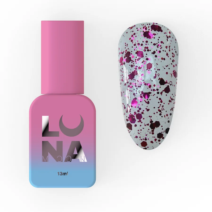 LUNA / Top Pink / прозорий з рожевими пластівцями / 13 мл