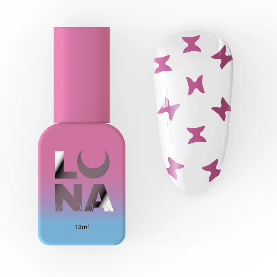 LUNA / Top Butterfly Pink / прозорий з рожевими метеликами / 13 мл