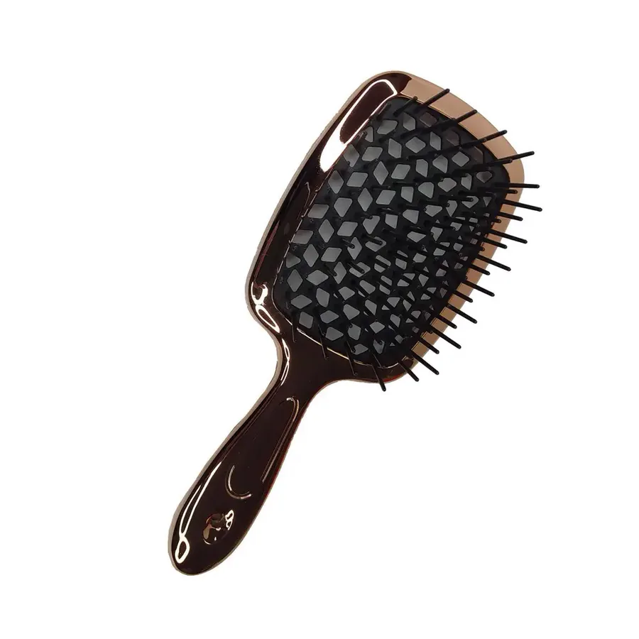 Hollow Comb / Гребінець для волосся Superbrush Plus / Бронза з чорним Chrome