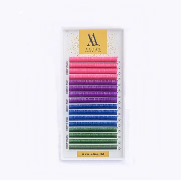 Вії ALIAS color / Pink Neon+Violet+Blue+Green