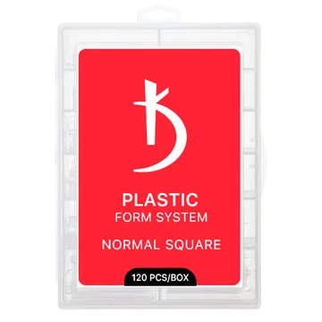 Kodi / Верхні пластикові форми для моделювання нігтів Normal Square / 120 шт/уп