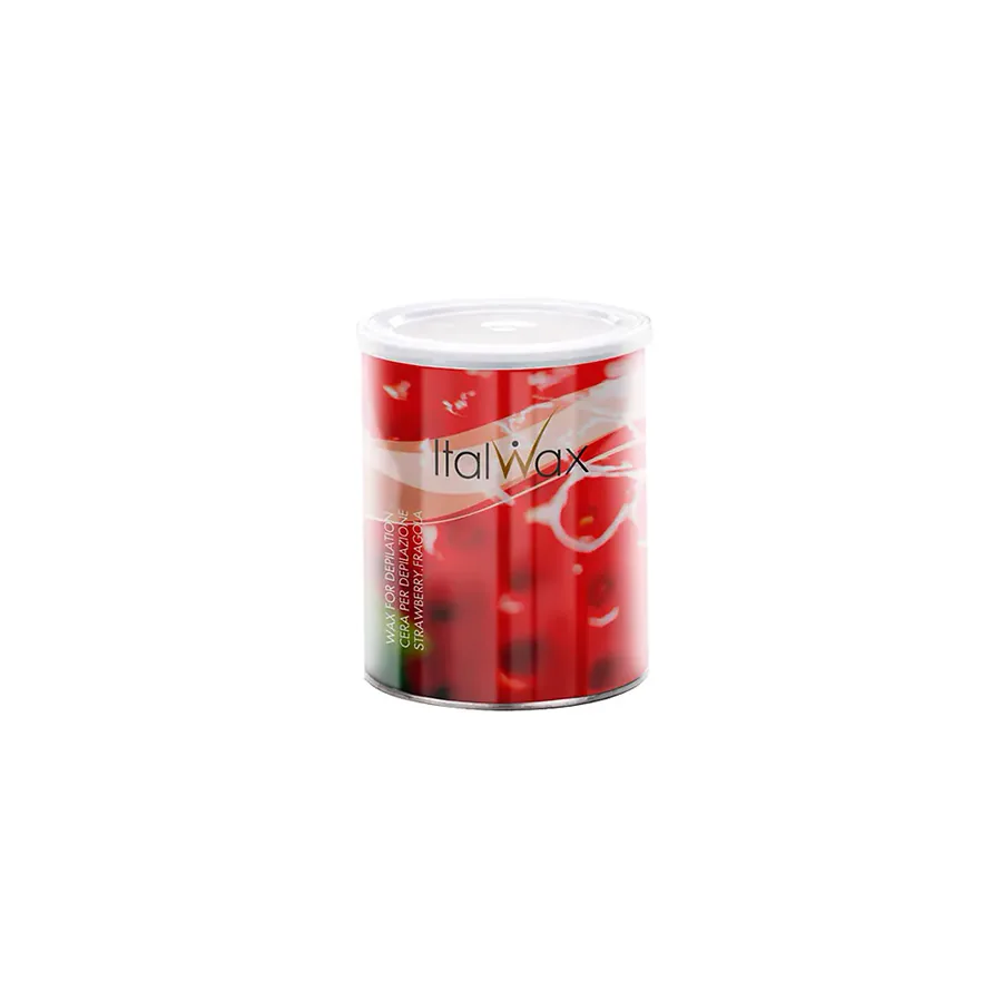 Ital Wax / Теплий віск для депіляції в банці / Полуниця