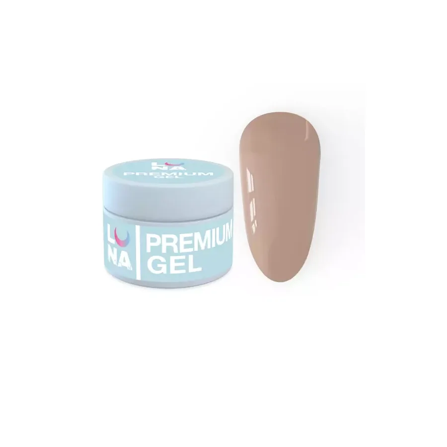 LUNA / Premium Gel №10 / Гель для нарощування / молочно-бежевий