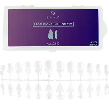 DNKa’ / Гелеві тіпси / Professional Nail Gel Tips Almond / 240 шт