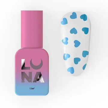 LUNA / Top Romantic / прозорий з блакитними серцями / 13 мл