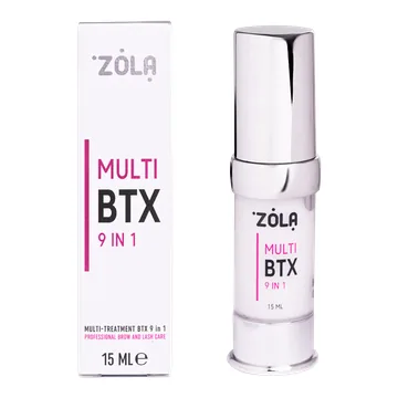 ZOLA / Багатофункціональний преміальний засіб для брів та вій MULTI-TREATMENT BTX 9 в 1 / 15 мл