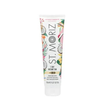 St Moriz / Бронзатор з легким ефектом засмаги /Shimmer 1 Day Tan Coconut Paradise / 150 мл